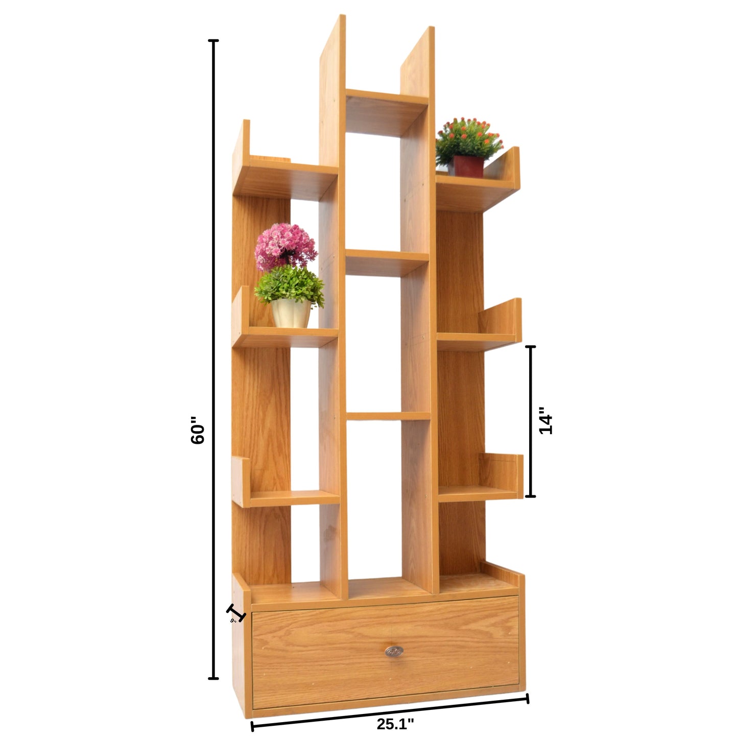 Wooden Plant Display Flower Pot Racks Ladder Shelf for  Living Room(FT-DF001)