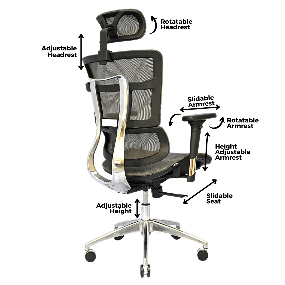Complete Multifunction Chair (FT-HC03) Lava Gray