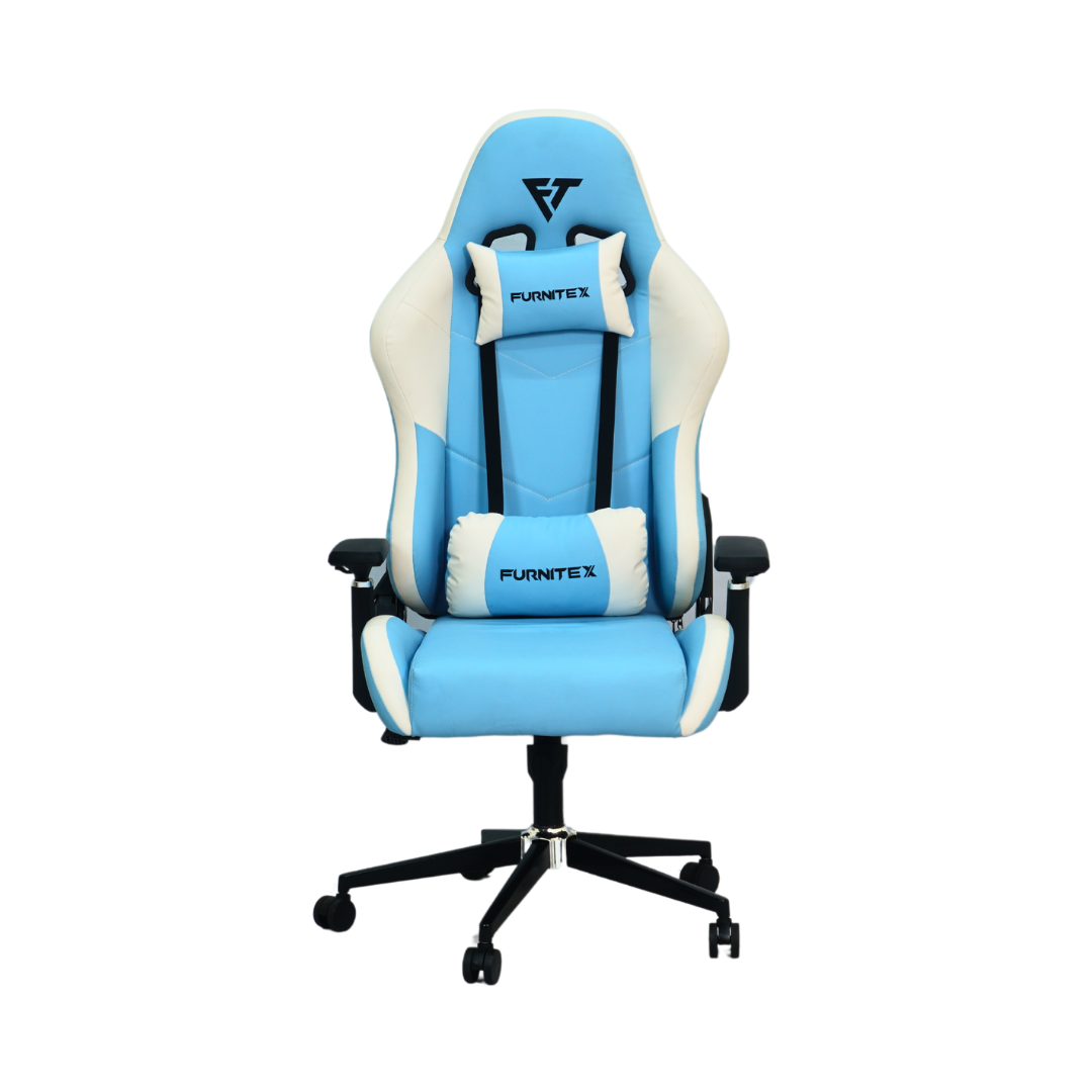 FURNITEX - Gaming Chair with 4D Armrest (FT-G1)Sky Blue