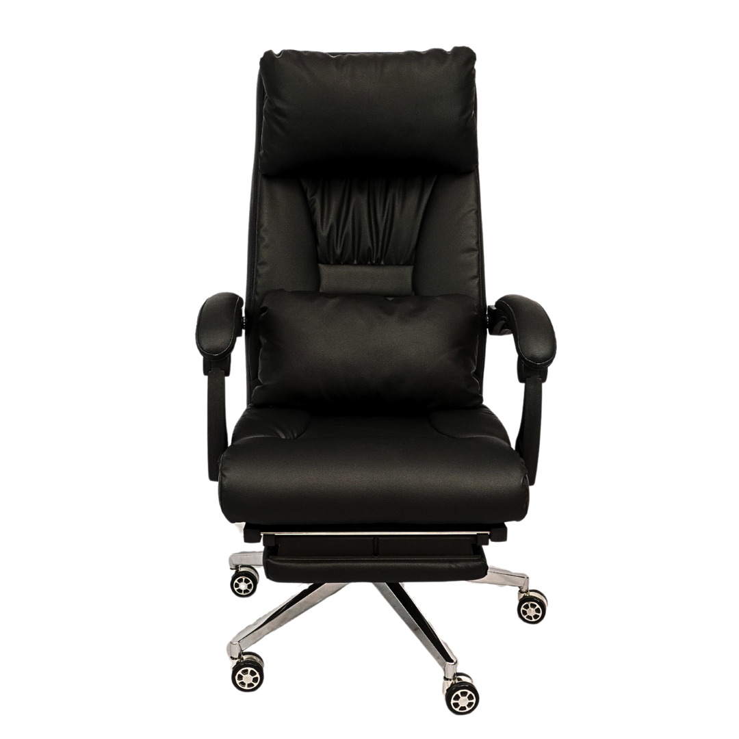 Revolving  Office Chair with Footrest and Pillow (FT-HB859) Black