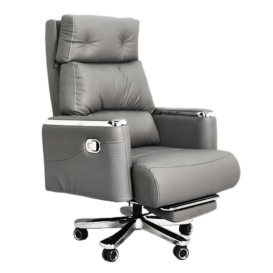 Executive Luxury Boss Chair with Footrest (FT-H0629) Gray