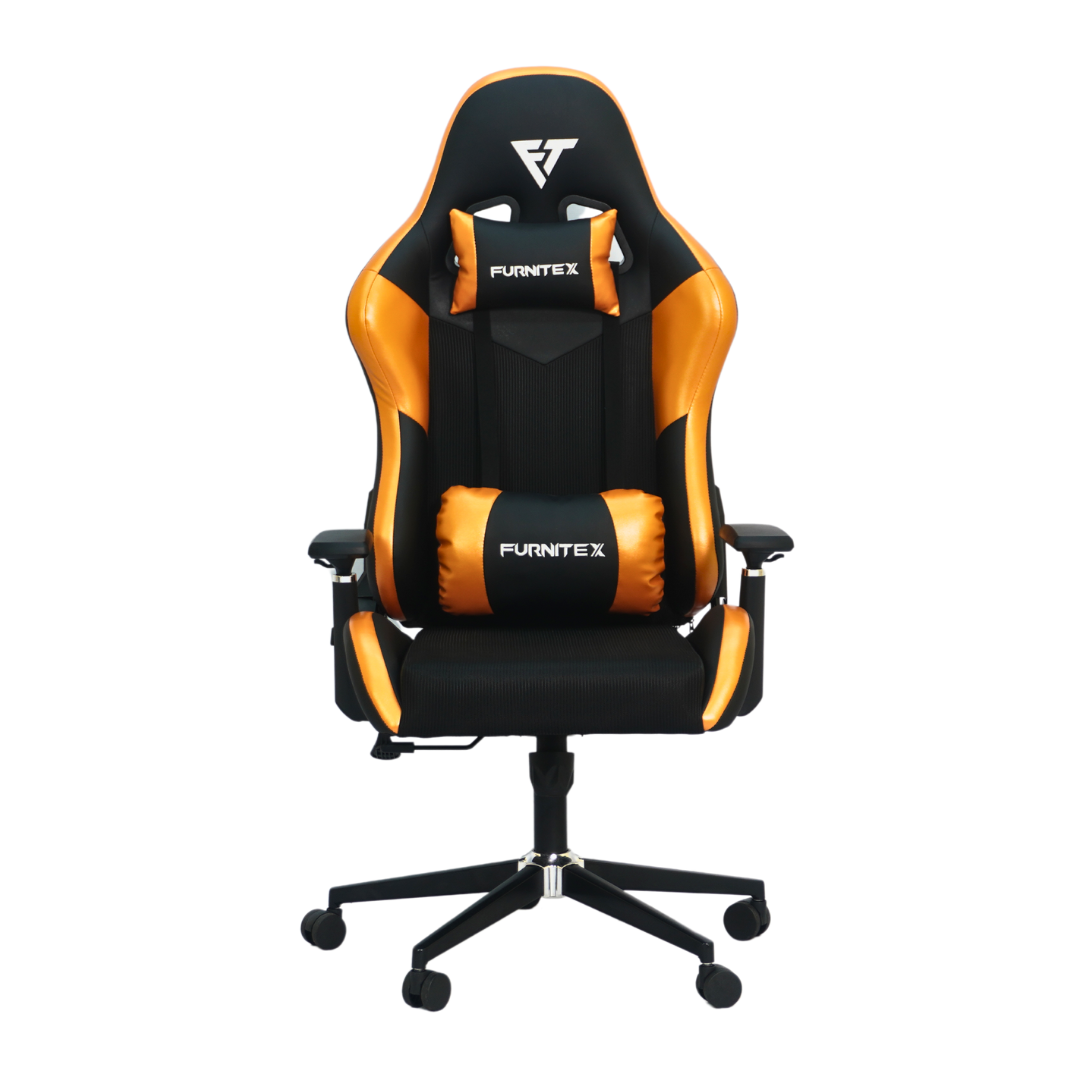 FURNITEX - Gaming Chair with 4D Armrest (FT-G2)Glossy Yellow