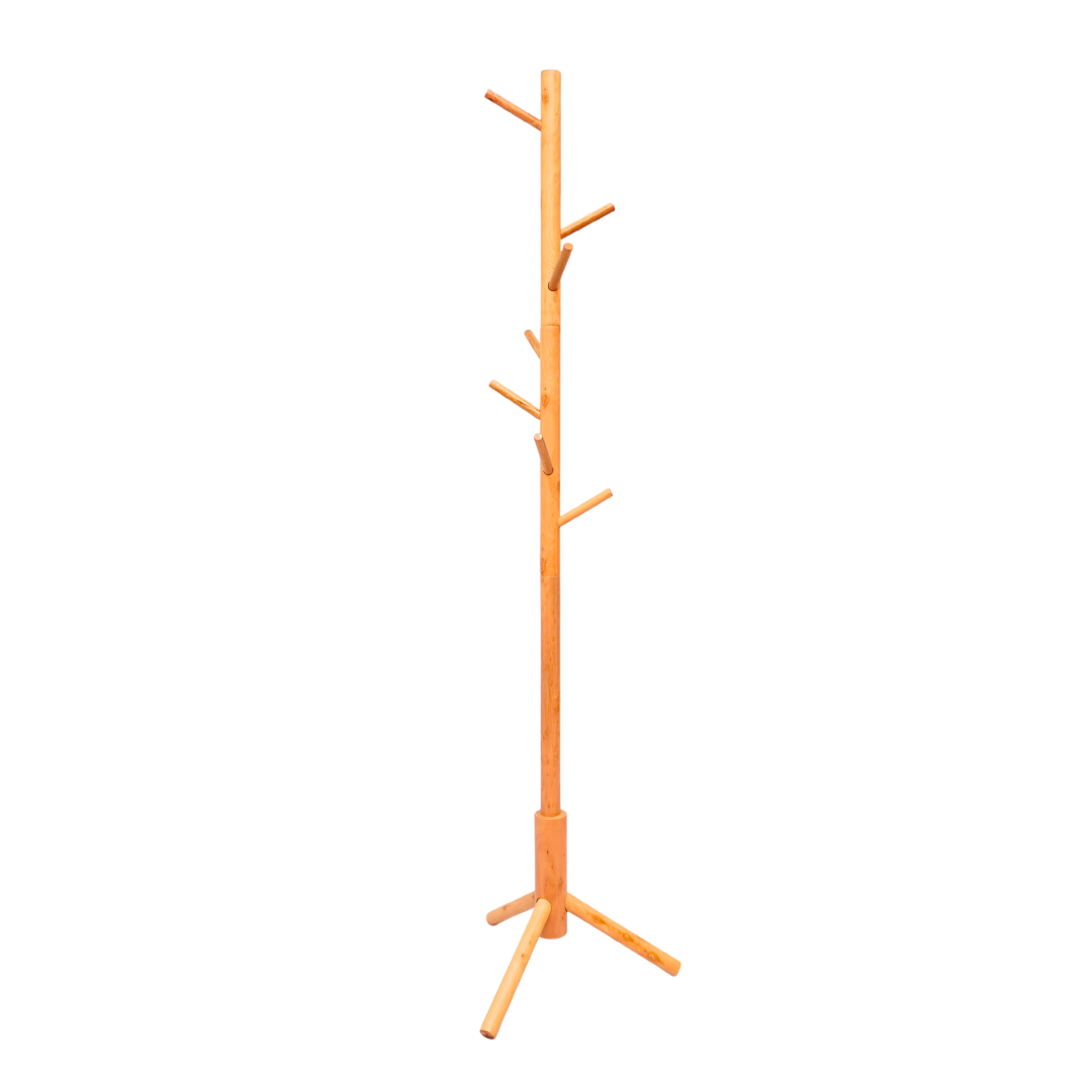 Wooden Coat Rack Stand with 8 Hooks (FT-S605)