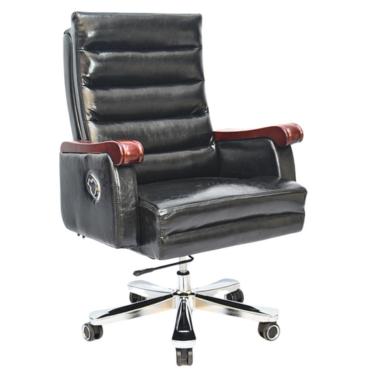 Executive Reclining Leather Boss Chair (FT-HB118 ) Black