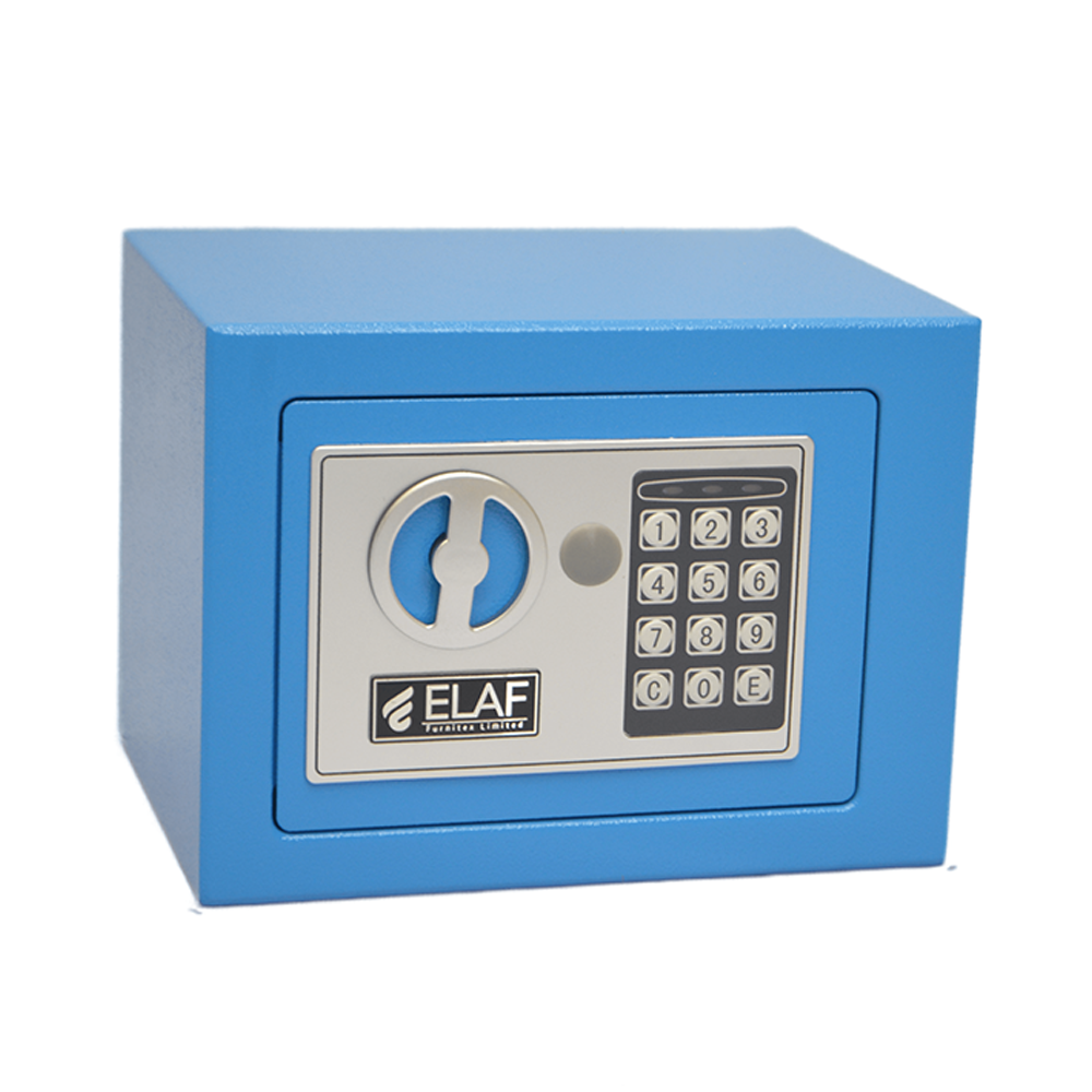 ELAF Small Safety Box with Electronic Keypad (FT-L17ET) Blue