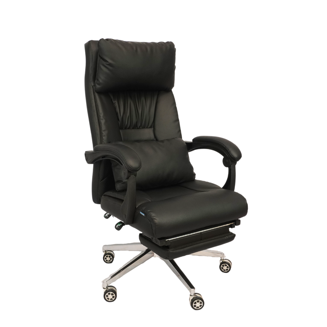 Revolving  Office Chair with Footrest and Pillow (FT-HB859) Black