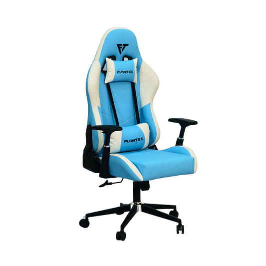 FURNITEX - Gaming Chair with 4D Armrest (FT-G1)Sky Blue