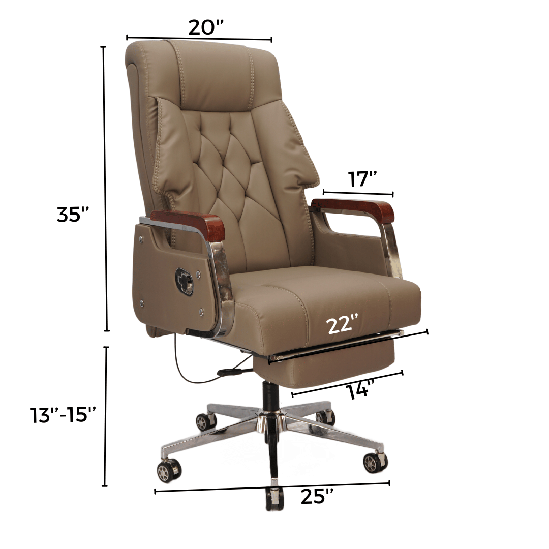 Comfortable Luxury Boss Chair (FT-H185) Cream