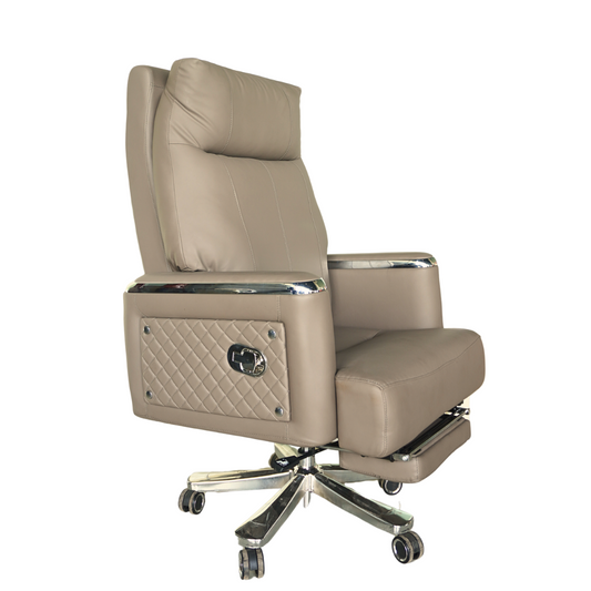 Executive Luxury Boss Chair with Footrest (FT-H0631) cream