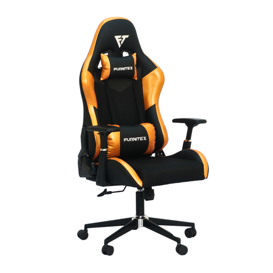 FURNITEX - Gaming Chair with 4D Armrest (FT-G2)Glossy Yellow