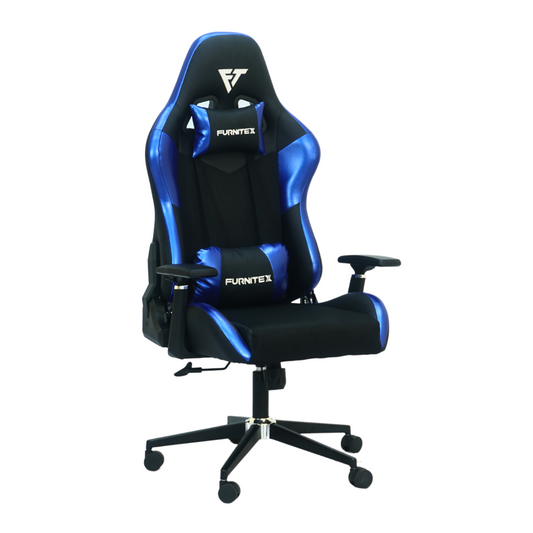 FURNITEX - Gaming Chair with 4D Armrest (FT-G2)Glossy Blue