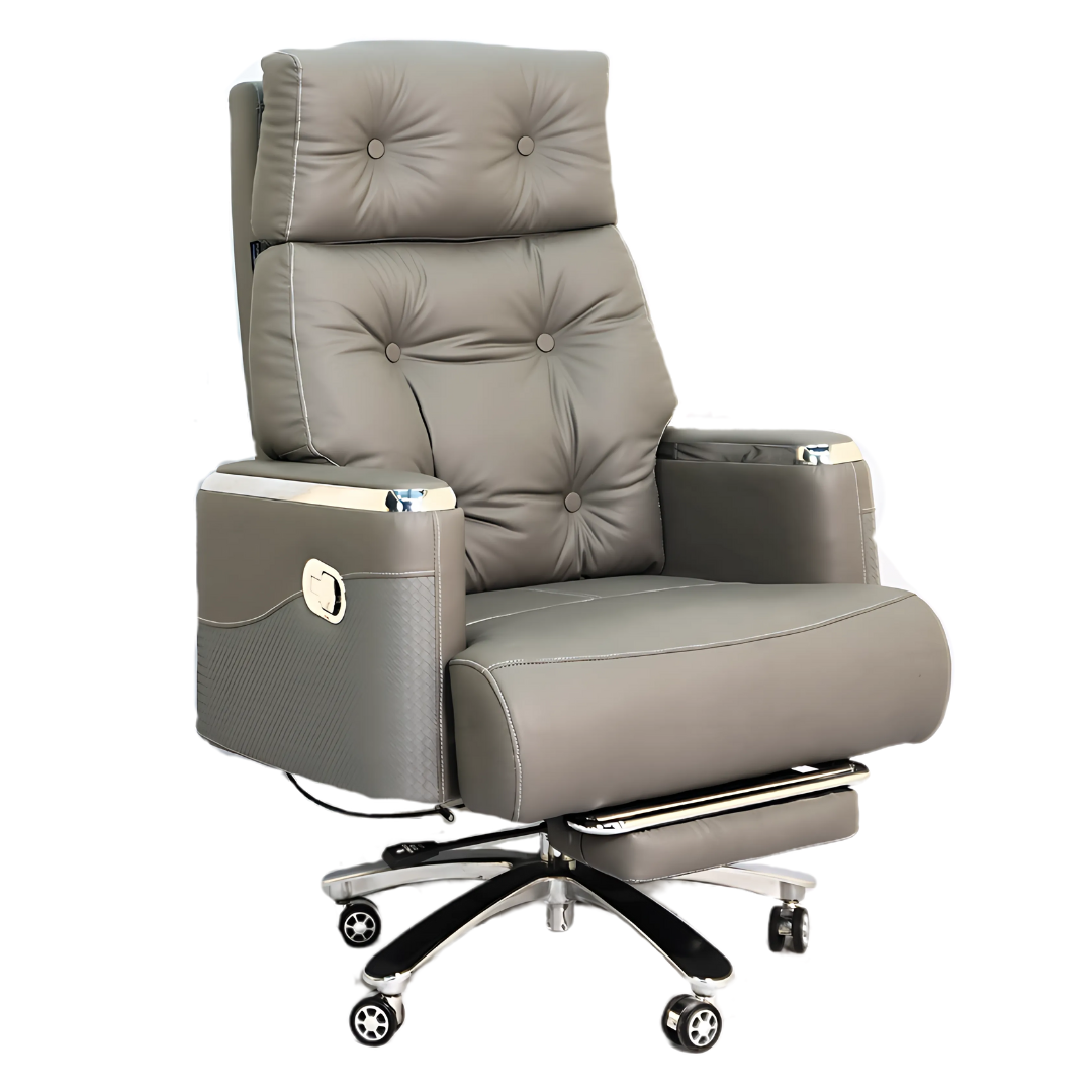 Executive Luxury Boss Chair with Footrest (FT-H0630) Gray