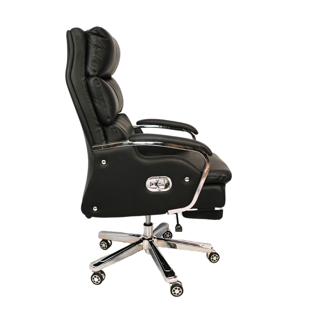 Comfortable Luxury Boss Chair with Footrest (FT-H809) Black