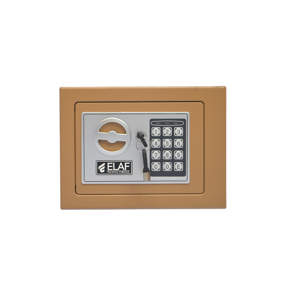ELAF Small Safety Box with Electronic Keypad (FT-L17ET) Gold