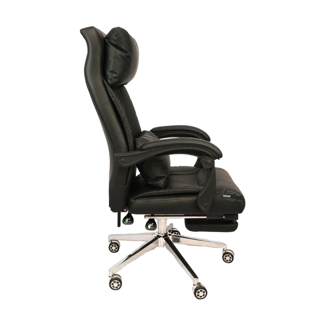 Revolving  Office Chair with Footrest and Pillow (FT-HB859) Black