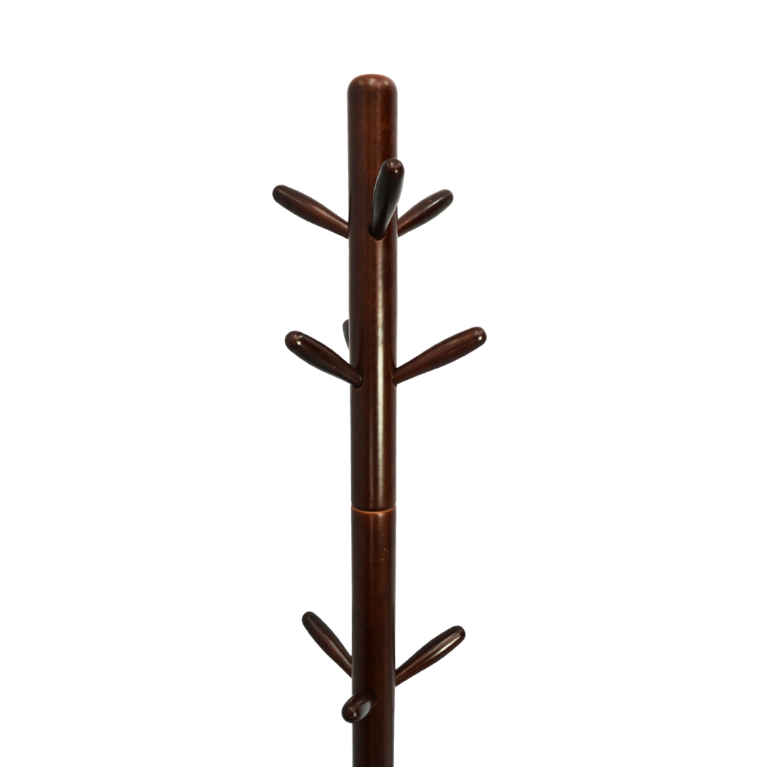 Wooden Coat Rack Stand with 8 Hooks (FT-078)