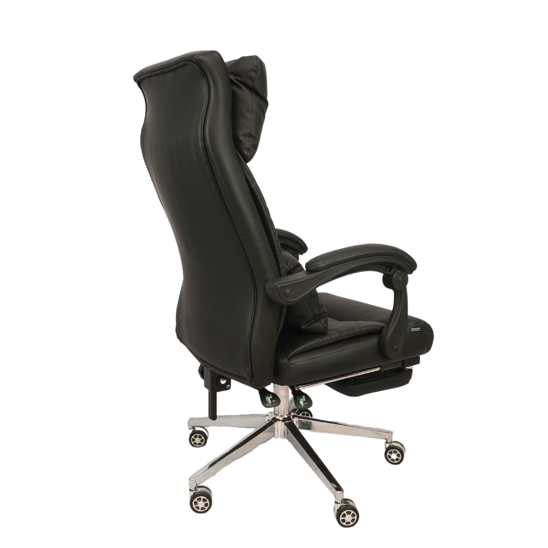 Revolving  Office Chair with Footrest and Pillow (FT-HB859) Black