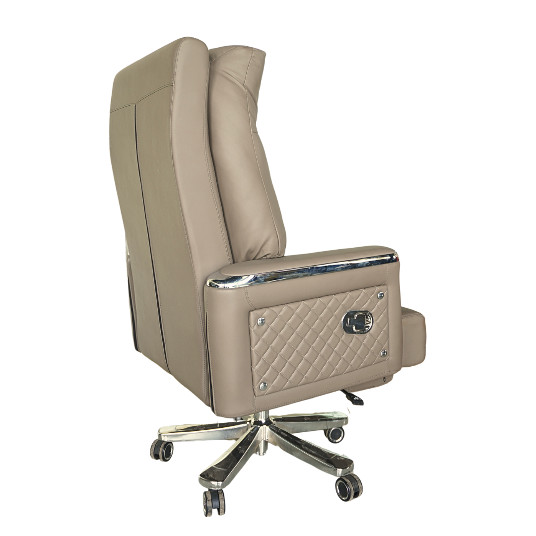 Executive Luxury Boss Chair with Footrest (FT-H0631) cream