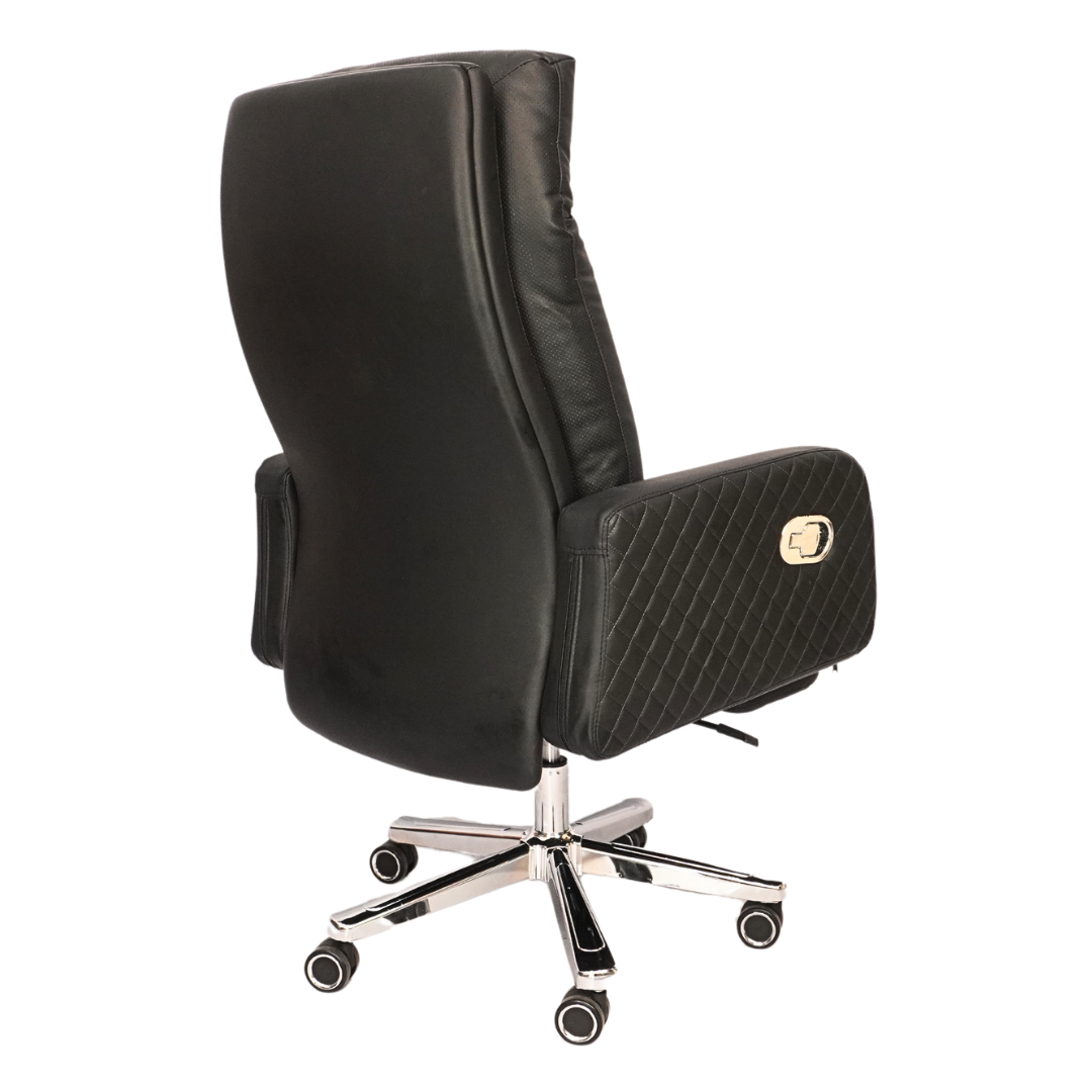 Comfortable Luxury Boss Chair with Footrest (FT-H573) Black