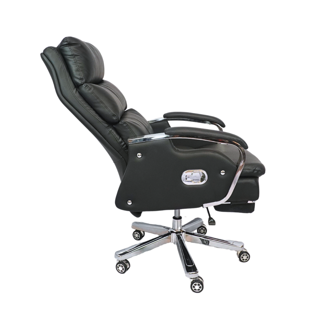 Comfortable Luxury Boss Chair with Footrest (FT-H809) Black