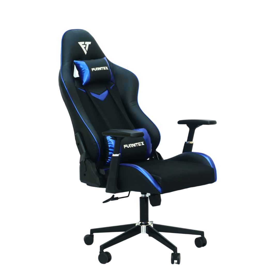 FURNITEX - Gaming Chair with 4D Armrest (FT-G3)Glossy Blue