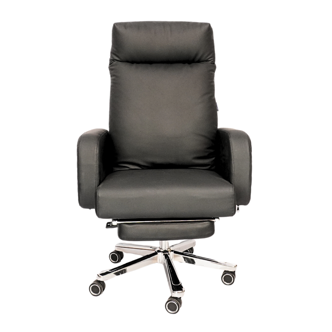 Comfortable Luxury Boss Chair with Footrest (FT-H573) Black