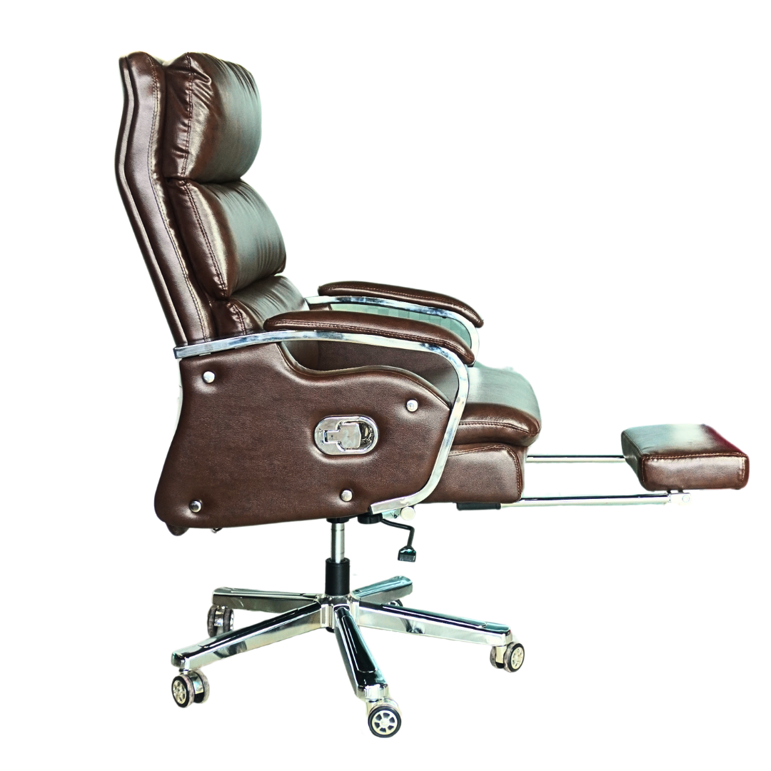 Comfortable Luxury Boss Chair with Footrest (FT-H809) coffee