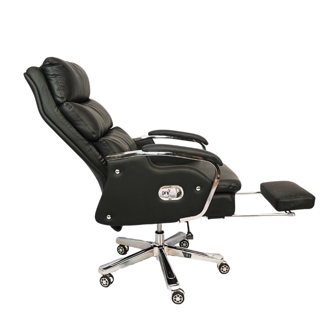 Comfortable Luxury Boss Chair with Footrest (FT-H809) Black