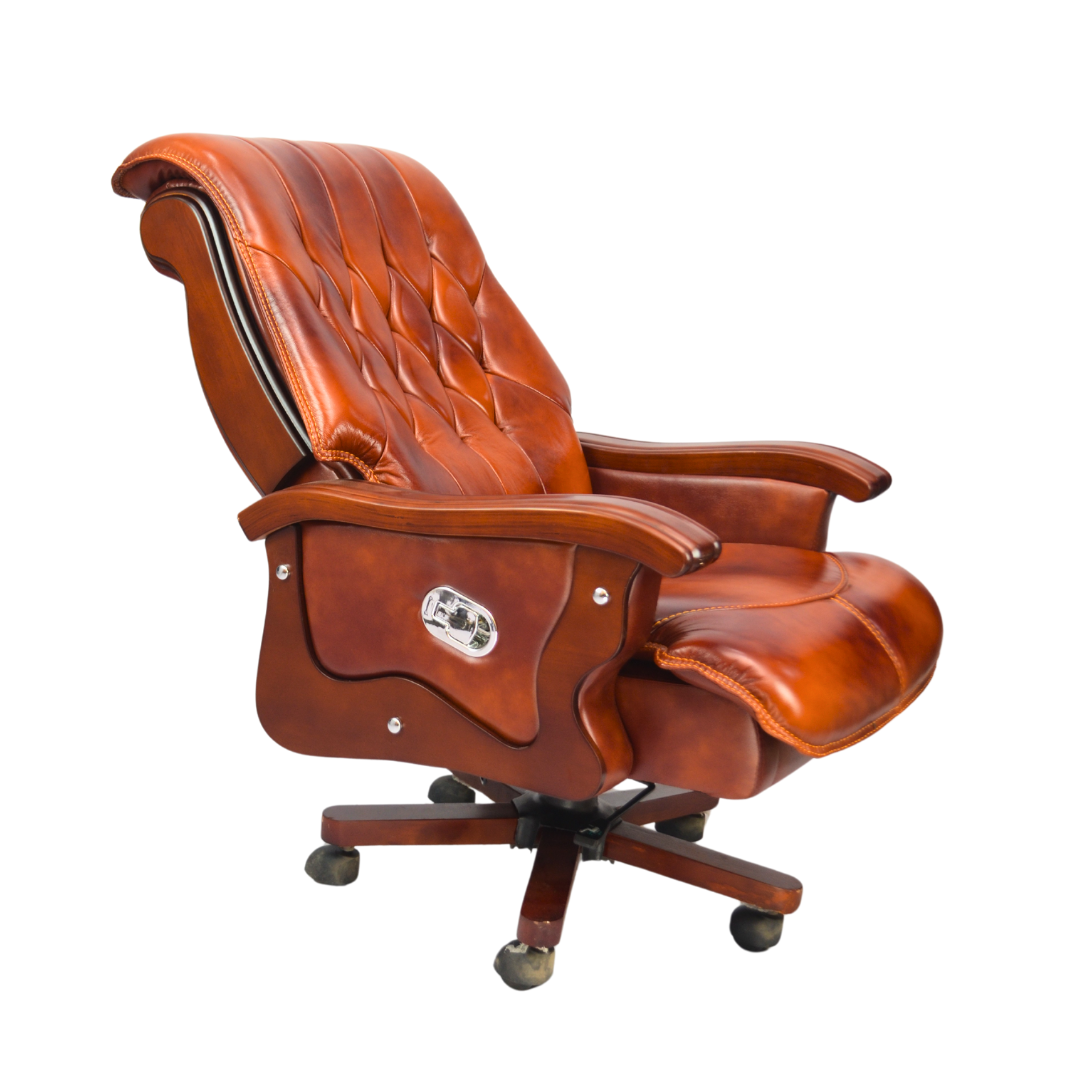  Cowhide Leather Boss Chair (FT-H8052) 145 degree View