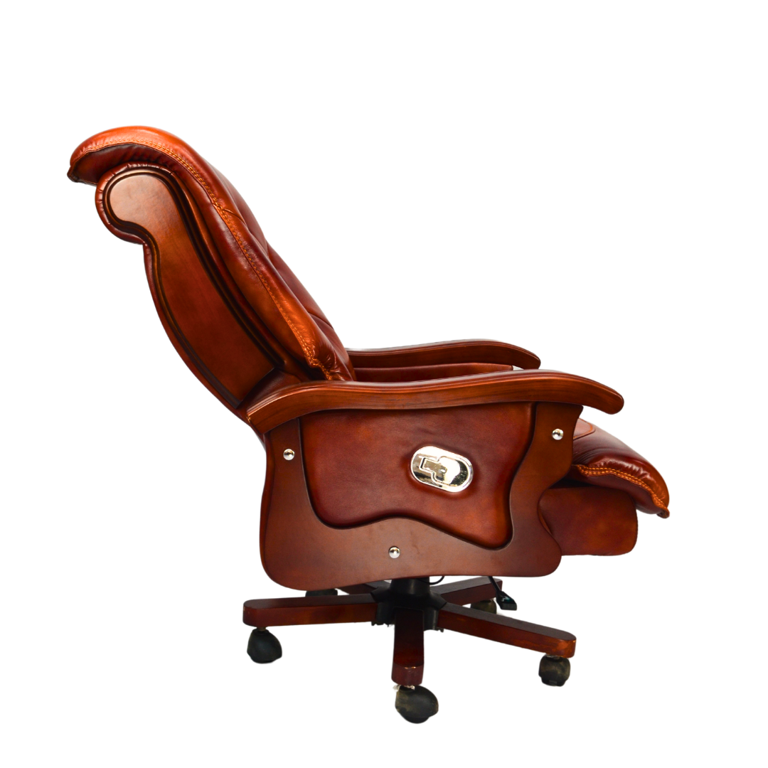 
Cowhide Leather Boss Chair (FT-H8052) Left Back Side 145 degree View