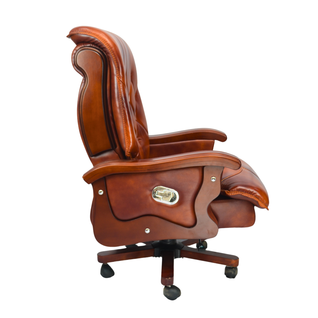 
Cowhide Leather Boss Chair (FT-H8052) Right Side View