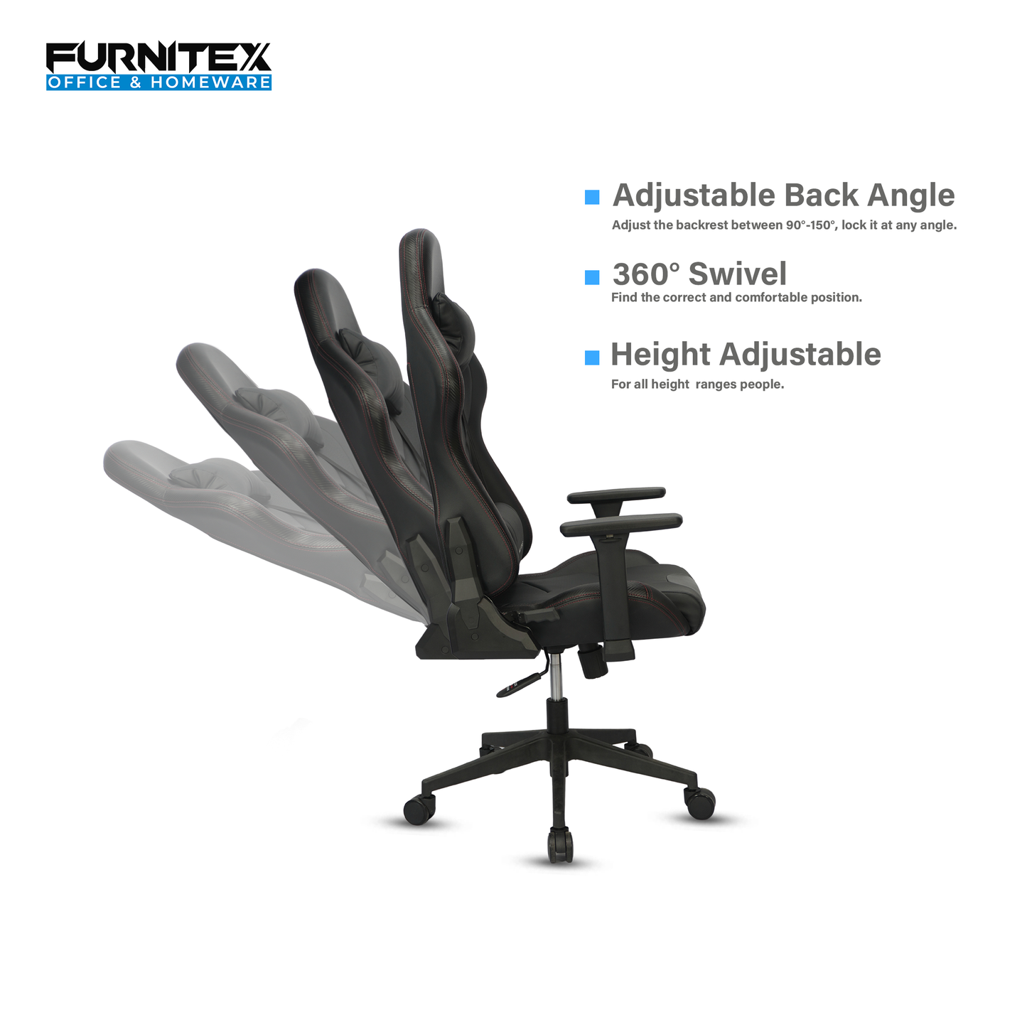 MARTUNIS - Gaming Chair with 4D Armrest (FT-F9042)