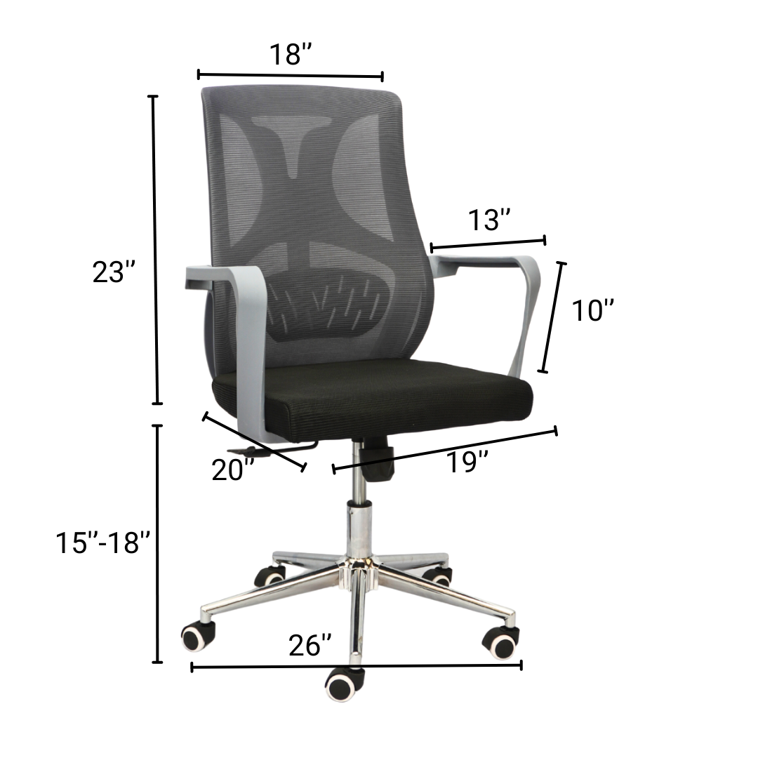 Multiple Uses Hydraulic Chair (FT-J161B) Gray