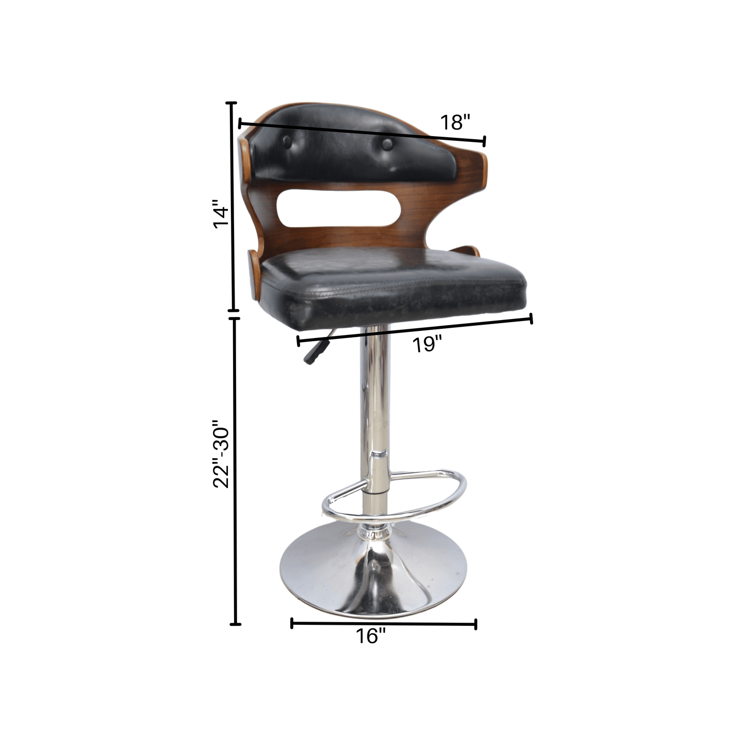 Bar Stool (FT-M078) BLACK