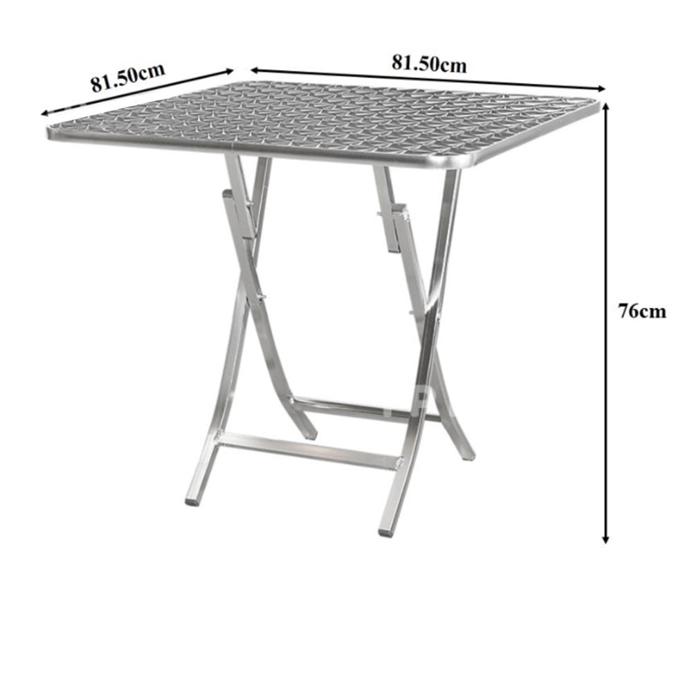 Stainless Steel Garden Table & Chair Combo