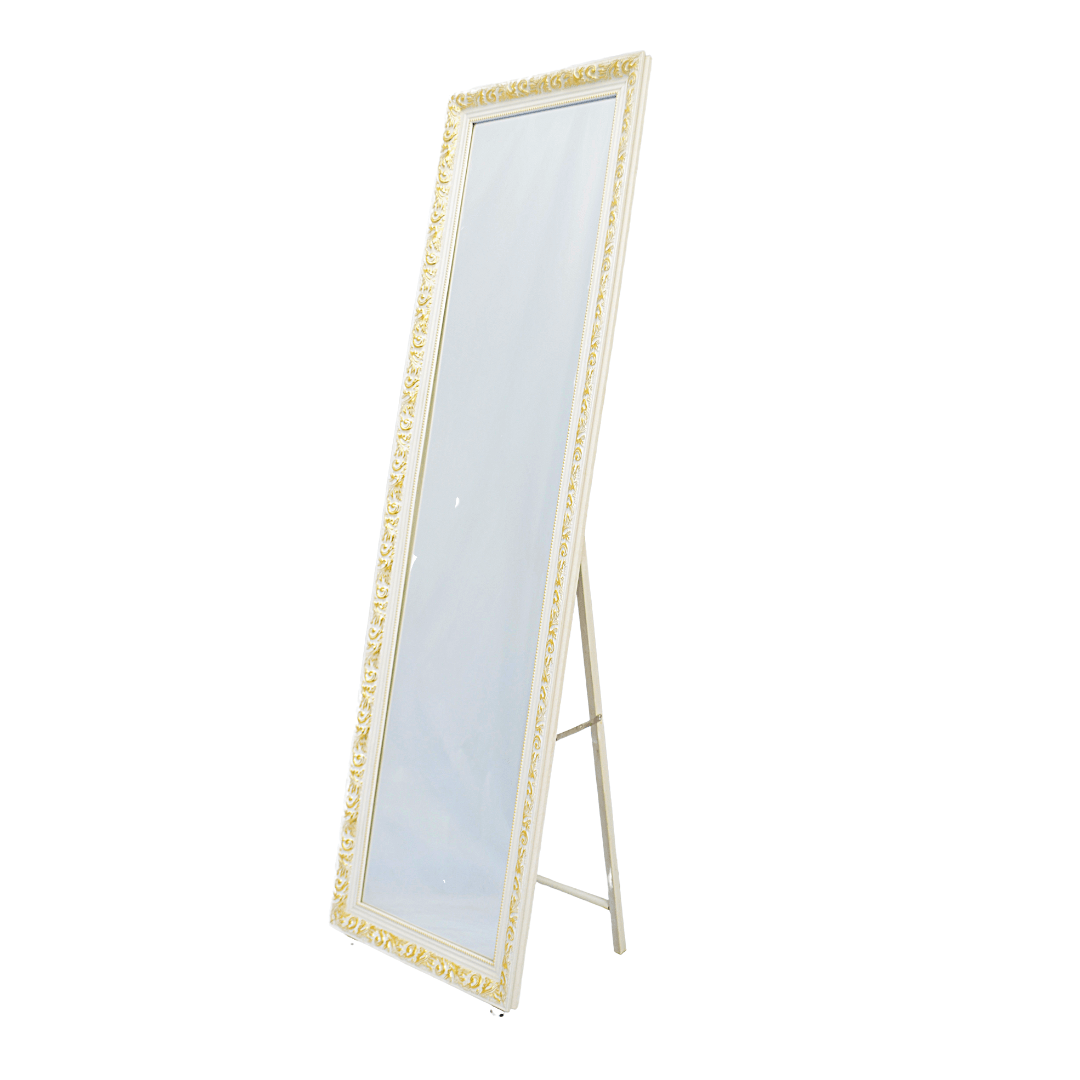Magnificent Large Antique Wall Mirror (FT-WM02) White
