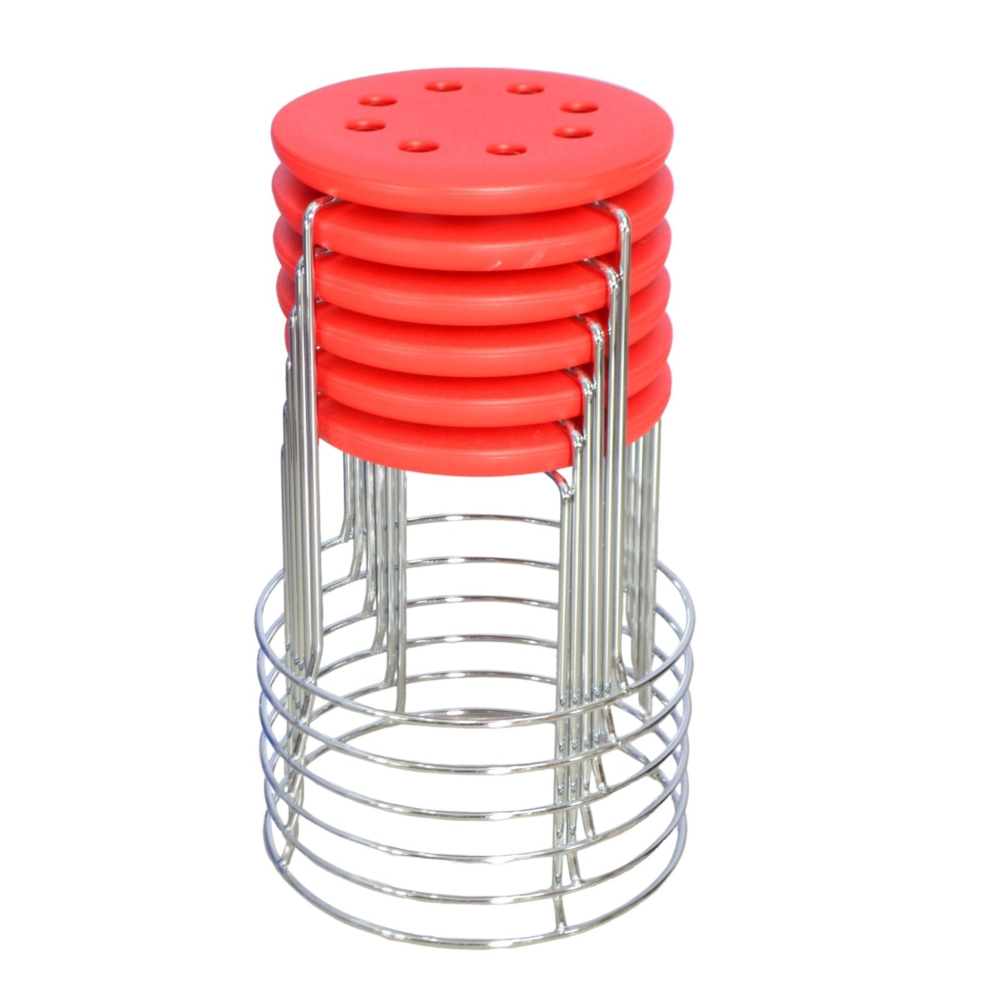 6 Combo Ring Stool (FT- S02) Red